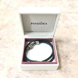 Pandora Braided Wrap Bracelet (Never Worn)